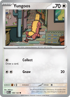 Yungoos #109 Yungoos - Mega Evolution - #109 - Pokemon TCG card