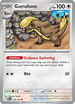 Gumshoos #110 Gumshoos - Mega Evolution - #110 - Pokemon TCG card