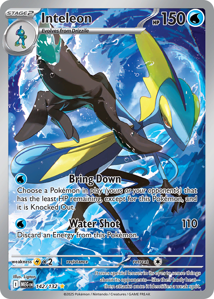 Inteleon - Mega Evolution - #142 - Pokemon TCG card