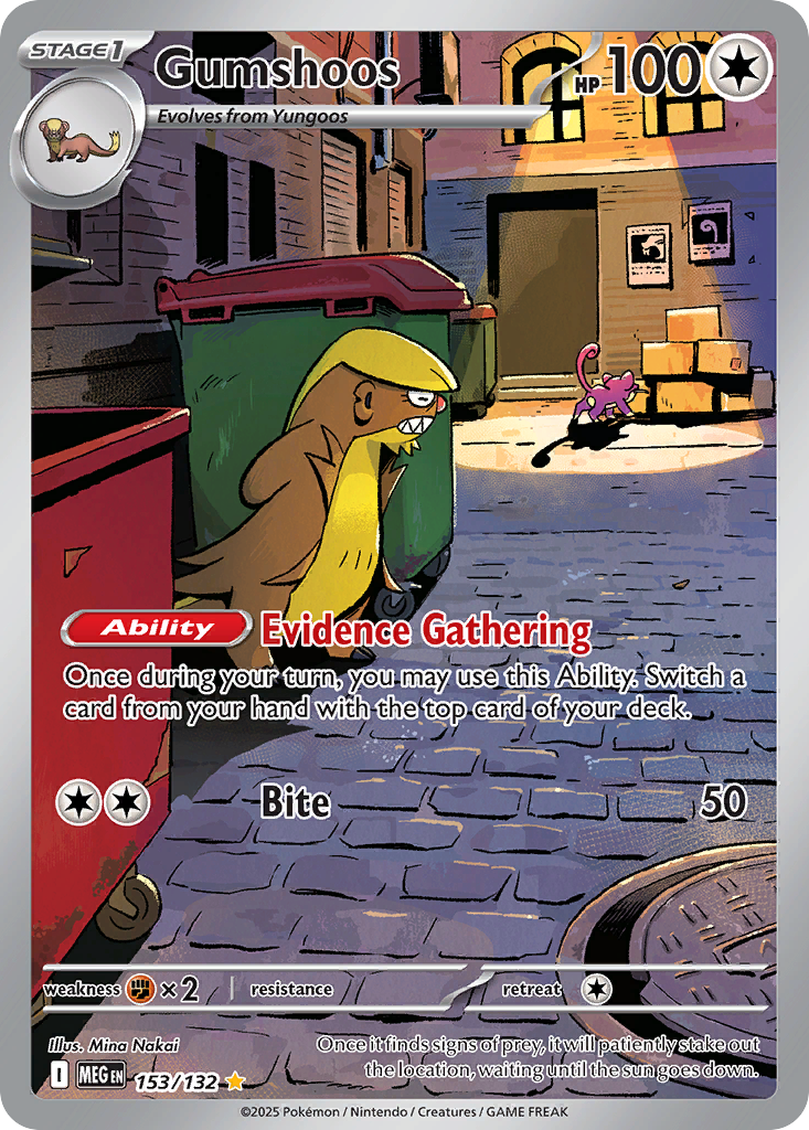 Gumshoos - Mega Evolution - #153 - Pokemon TCG card