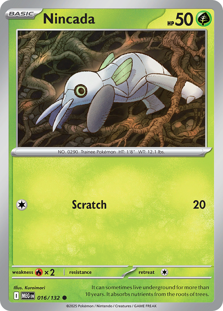Nincada - Mega Evolution - #16 - Pokemon TCG card