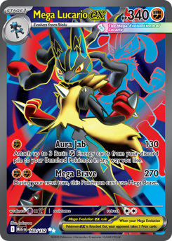 Mega Lucario ex - Mega Evolution - #160 - Pokemon TCG card