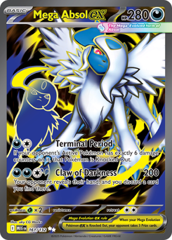 Mega Absol ex #161 Mega Absol ex - Mega Evolution - #161 - Pokemon TCG card