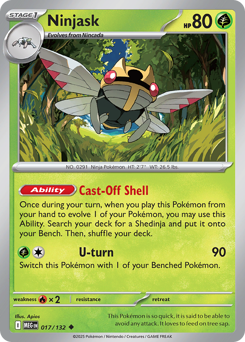 Ninjask - Mega Evolution - #17 - Pokemon TCG card