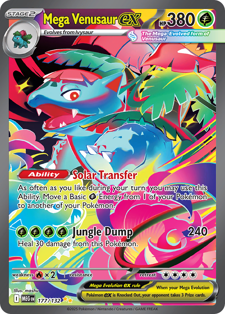 Mega Venusaur ex - Mega Evolution - #177 - Pokemon TCG card