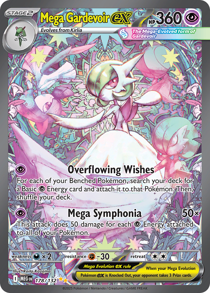 Mega Gardevoir ex - Mega Evolution - #178 - Pokemon TCG card