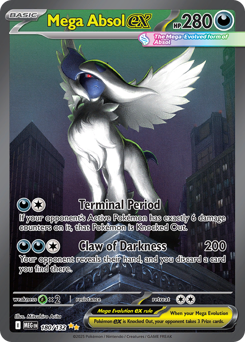 Mega Absol ex #180 Mega Absol ex - Mega Evolution - #180 - Pokemon TCG card