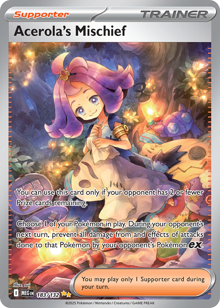 Acerola's Mischief - Mega Evolution - #183 - Pokemon TCG card