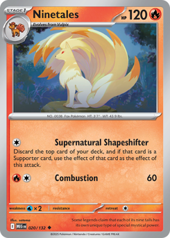 Ninetales #20 Ninetales - Mega Evolution - #20 - Pokemon TCG card