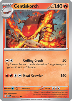 Centiskorch - Mega Evolution - #30 - Pokemon TCG card
