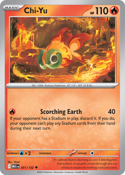 Chi-Yu #31 Chi-Yu - Mega Evolution - #31 - Pokemon TCG card
