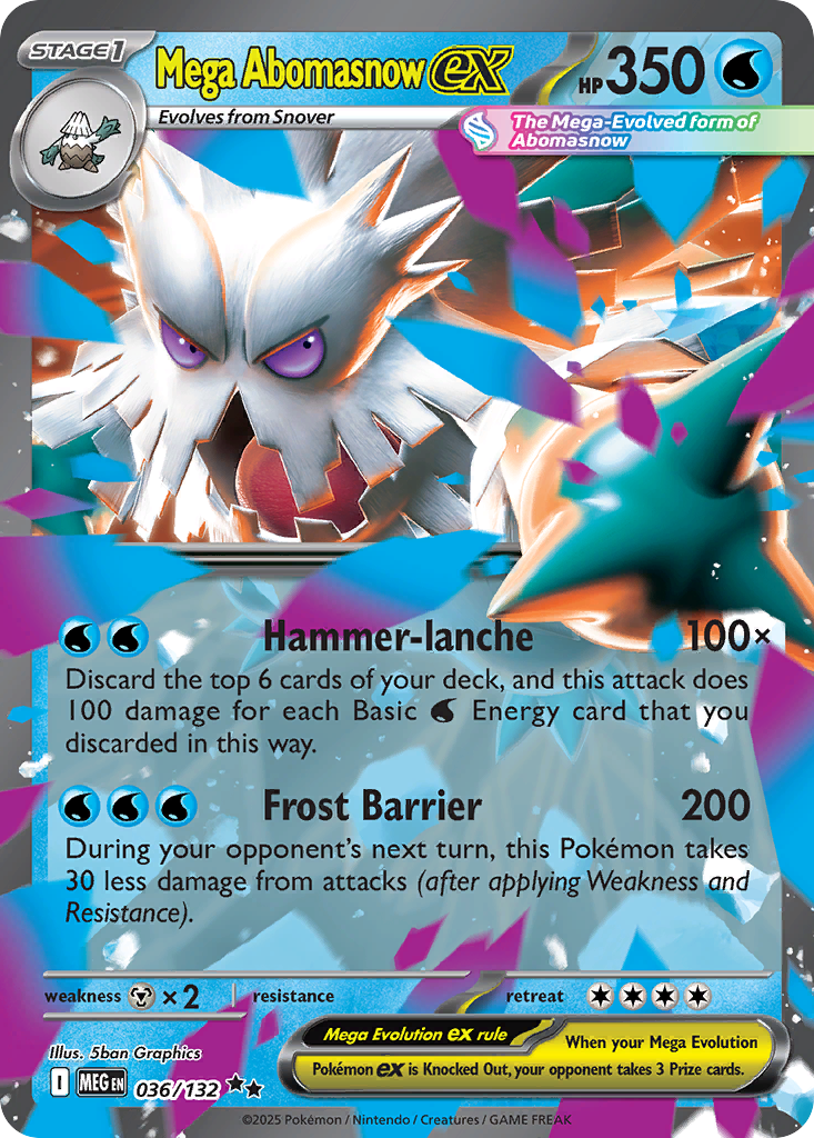 Mega Abomasnow ex - Mega Evolution - #36 - Pokemon TCG card