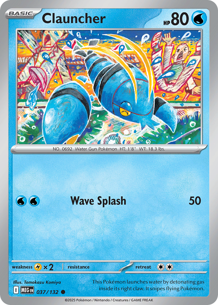 Clauncher - Mega Evolution - #37 - Pokemon TCG card