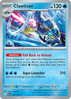 Clawitzer - Mega Evolution - #38 - Pokemon TCG card