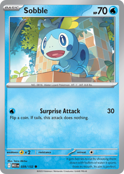 Sobble #39 Sobble - Mega Evolution - #39 - Pokemon TCG card