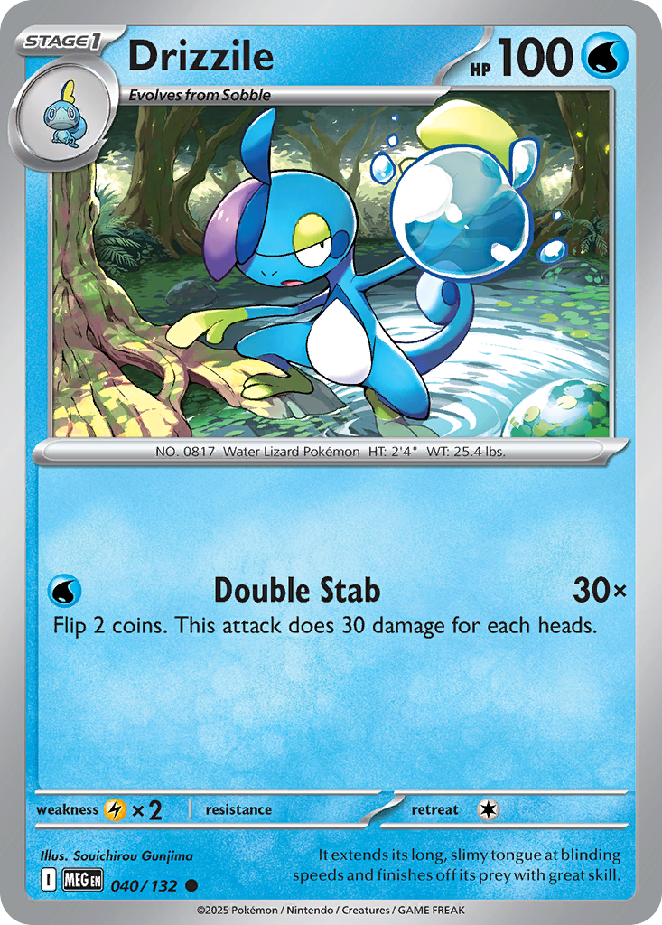 Drizzile - Mega Evolution - #40 - Pokemon TCG card
