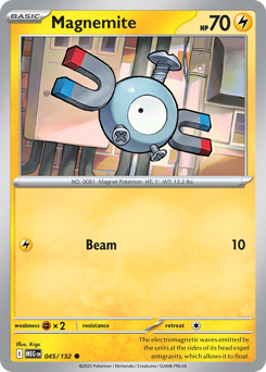 Magnemite #45 Magnemite - Mega Evolution - #45 - Pokemon TCG card