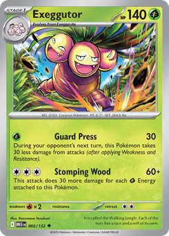 Exeggutor - Mega Evolution - #5 - Pokemon TCG card