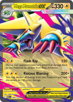 Mega Manectric ex #50 Mega Manectric ex - Mega Evolution - #50 - Pokemon TCG card