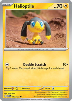 Helioptile #52 Helioptile - Mega Evolution - #52 - Pokemon TCG card