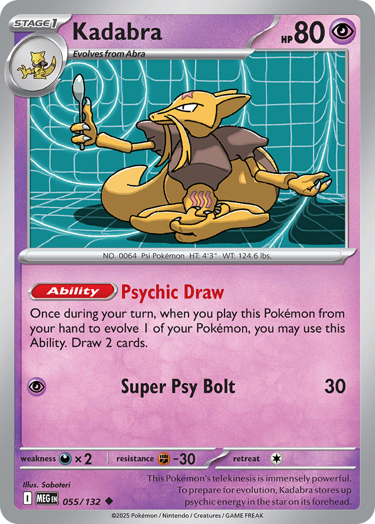 Kadabra - Mega Evolution - #55 - Pokemon TCG card