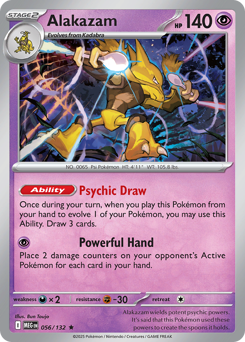 Alakazam #56 Alakazam - Mega Evolution - #56 - Pokemon TCG card