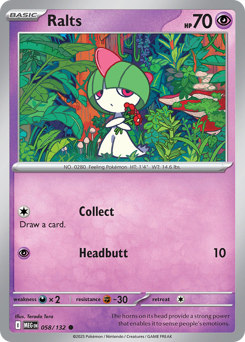 Ralts #58 Ralts - Mega Evolution - #58 - Pokemon TCG card