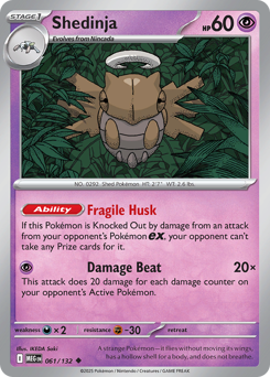 Shedinja - Mega Evolution - #61 - Pokemon TCG card
