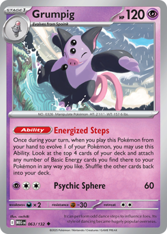 Grumpig #63 Grumpig - Mega Evolution - #63 - Pokemon TCG card