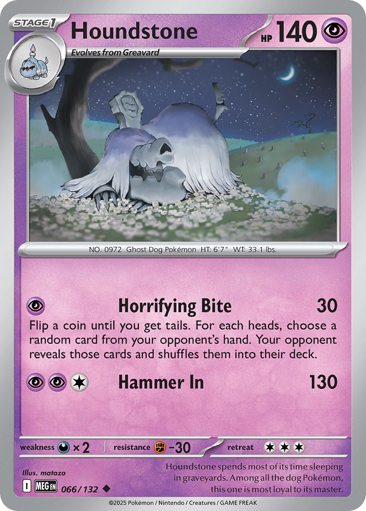 Houndstone - Mega Evolution - #66 - Pokemon TCG card