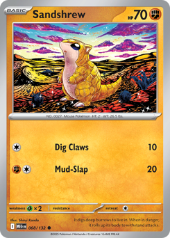 Sandshrew #68 Sandshrew - Mega Evolution - #68 - Pokemon TCG card
