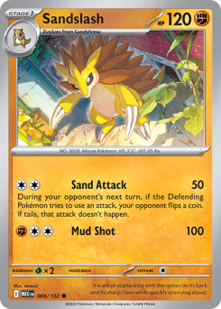 Sandslash #69 Sandslash - Mega Evolution - #69 - Pokemon TCG card