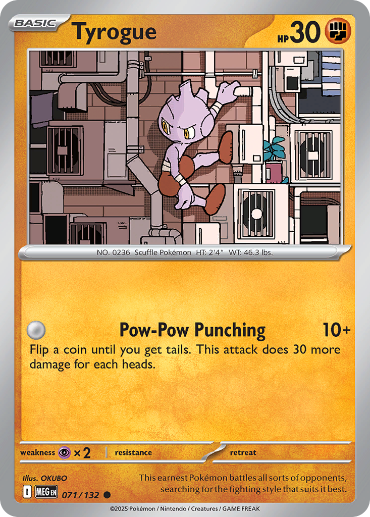 Tyrogue - Mega Evolution - #71 - Pokemon TCG card