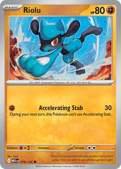 Riolu #76 Riolu - Mega Evolution - #76 - Pokemon TCG card