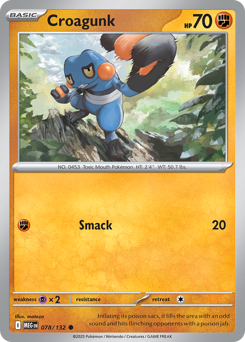 Croagunk - Mega Evolution - #78 - Pokemon TCG card
