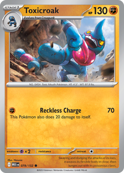 Toxicroak #79 Toxicroak - Mega Evolution - #79 - Pokemon TCG card