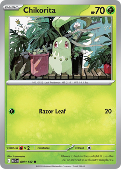 Chikorita #8 Chikorita - Mega Evolution - #8 - Pokemon TCG card