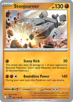 Stonjourner - Mega Evolution - #81 - Pokemon TCG card