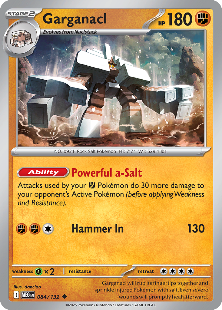 Garganacl - Mega Evolution - #84 - Pokemon TCG card