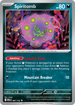 Spiritomb #87 Spiritomb - Mega Evolution - #87 - Pokemon TCG card