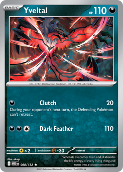 Yveltal - Mega Evolution - #88 - Pokemon TCG card