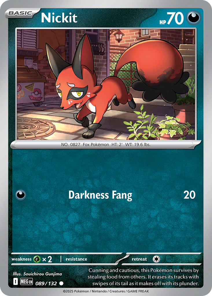 Nickit - Mega Evolution - #89 - Pokemon TCG card