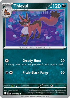 Thievul #90 Thievul - Mega Evolution - #90 - Pokemon TCG card