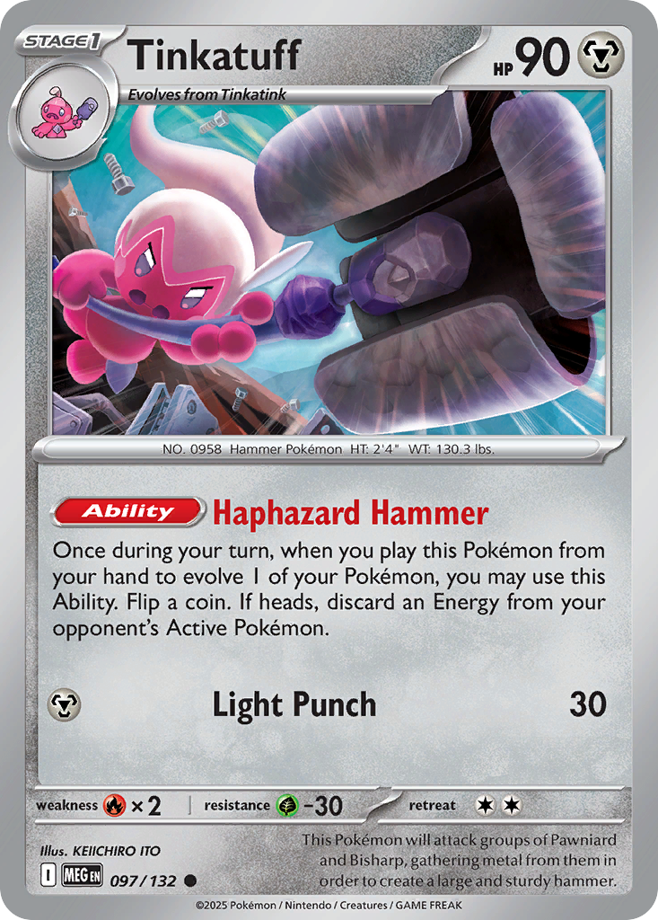 Tinkatuff - Mega Evolution - #97 - Pokemon TCG card