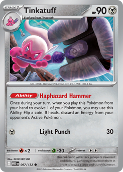 Tinkatuff #97 Tinkatuff - Mega Evolution - #97 - Pokemon TCG card