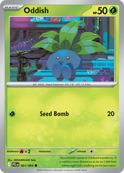 Oddish #1 Oddish - Phantasmal Flames - #1 - Pokemon TCG card