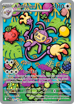 Ambipom - Phantasmal Flames - #107 - Pokemon TCG card