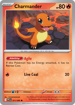 Charmander - Phantasmal Flames - #11 - Pokemon TCG card
