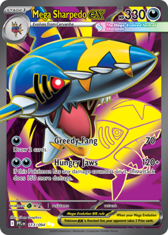 Mega Sharpedo ex #113 Mega Sharpedo ex - Phantasmal Flames - #113 - Pokemon TCG card