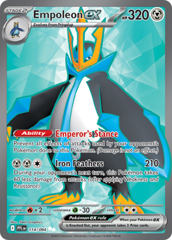 Empoleon ex - Phantasmal Flames - #114 - Pokemon TCG card
